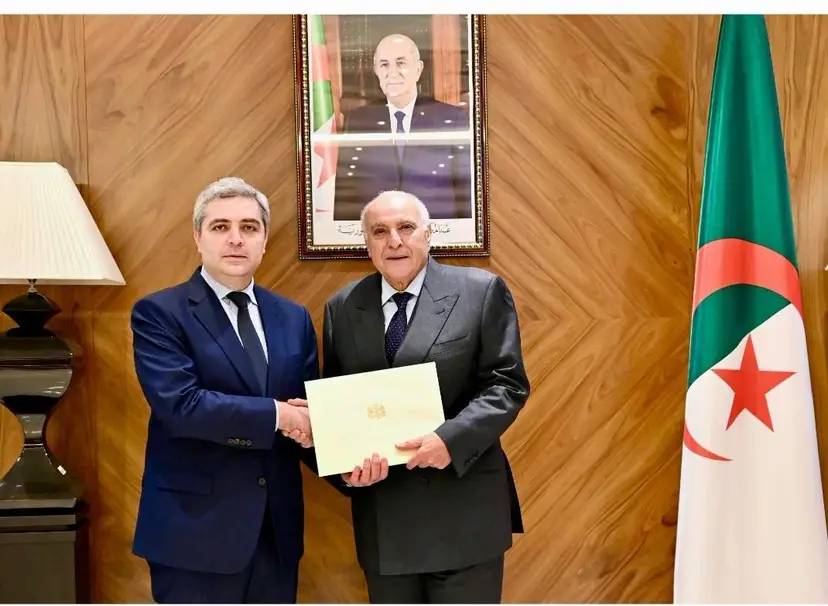 Mr. Attaf receives the new Ambassador of the Republic of Georgia to Algeria